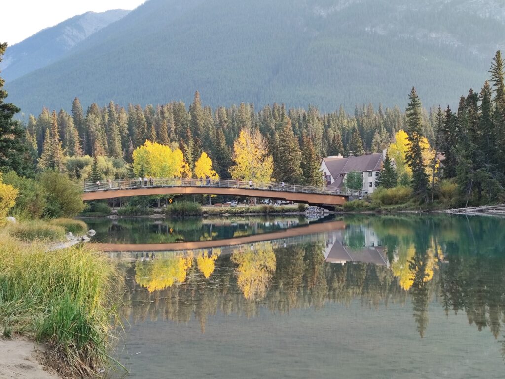 River Bow Bridge Banff town