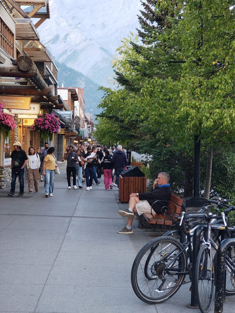 A street in the city of Banff!